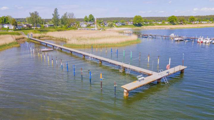 Ferienbungalow mit Wasserblick in Drigge auf der Insel Rügen