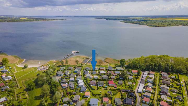 Ferienbungalow mit Wasserblick in Drigge auf der Insel Rügen