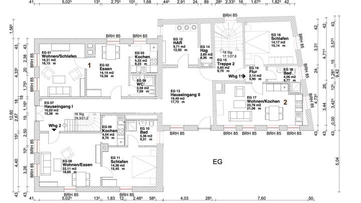 Stilvolles Appartementhaus mit 11 Ferienwohnungen an der Uferpromenade der Altstadt von Sassnitz