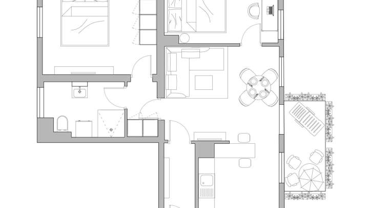 Attraktive 2,5-Zimmer-Wohnung mit Balkon und zwei Parkplätzen
