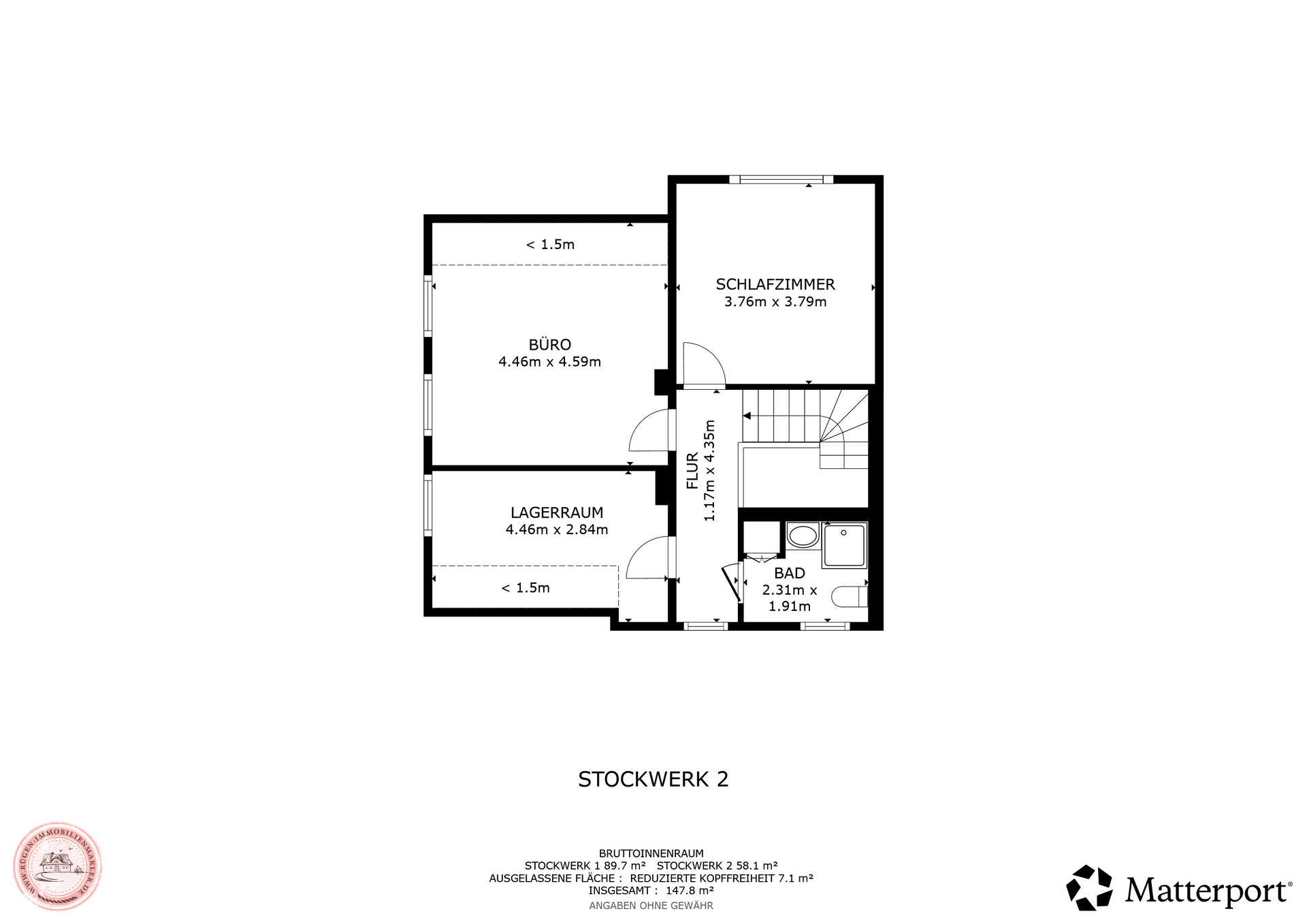 Grundriss Obergeschoss